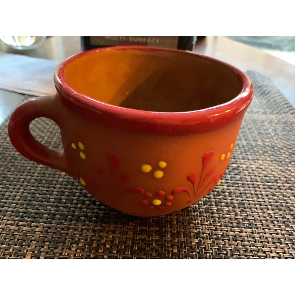 Handmade and Handpainted Terracota Mug